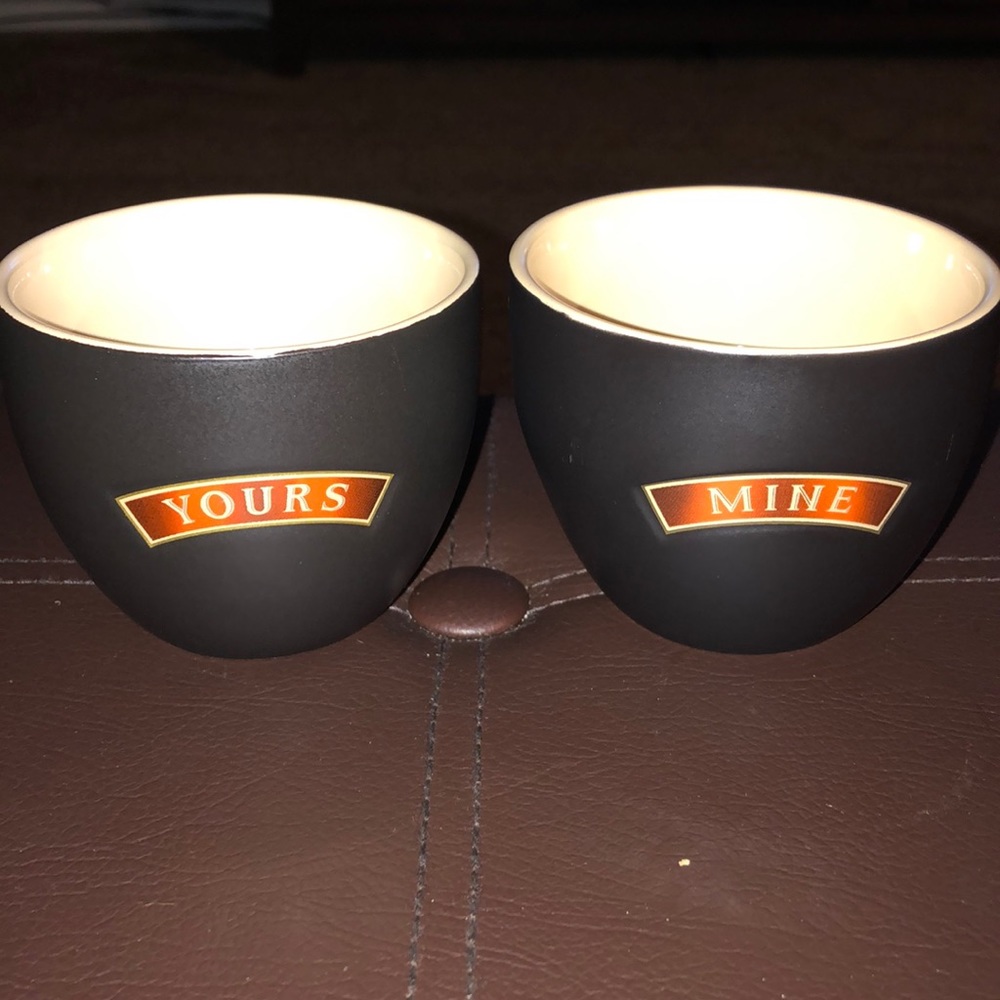 Pair of baileys Irish cream cups